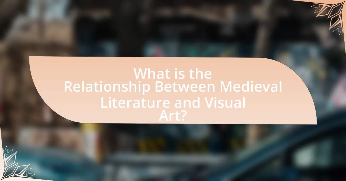 What is the Relationship Between Medieval Literature and Visual Art?